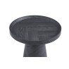 Table basse Manus 45 cm Gris Foncé – Plateau MDF à rebord, Design compact