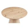 Table basse Lukas 80 cm Chêne Vieilli – MDF, plateau bord relevé