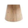 Table basse Lukas 80 cm Chêne Vieilli – MDF, plateau bord relevé