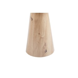Table basse Lukas 45 cm Chêne Vieilli – MDF avec bord relevé, Ø 45 × H 55 cm
