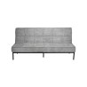 canapé-lit, Konya, gris, canapé convertible, mousse froide, bois d’eucalyptus, meuble compact, couchage d’appoint, gain de place