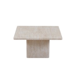 Set tables basses Bobby travertin beige – MDF 25 mm 3D, set de 2, ref. 3085-1