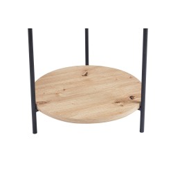 Table basse Dalina 45 cm Chêne Vieilli – MDF bord relevé, compacte & élégante