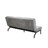 canapé-lit, Konya, gris, canapé convertible, mousse froide, bois d’eucalyptus, meuble compact, couchage d’appoint, gain de place