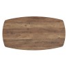 Table basse Aziz décor Mango – MDF 25 mm, pieds métal, 130 × 70 × 42,5 cm