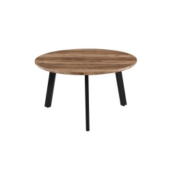Set 2 tables basses Aziz Mango – MDF 25 mm, pieds métal, dimensions 80×80 et 50×50 cm