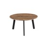 Set 2 tables basses Aziz Mango – MDF 25 mm, pieds métal, dimensions 80×80 et 50×50 cm