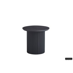 Table basse Lagos 50 cm Ø × H 46 cm – MDF décor Brun Foncé 3D