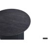 Table basse Lagos 50 cm Ø × H 46 cm – MDF décor Brun Foncé 3D