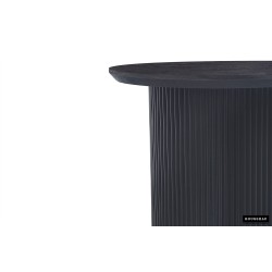 Table basse Lagos 50 cm Ø × H 46 cm – MDF décor Brun Foncé 3D
