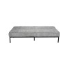 canapé-lit, Konya, gris, canapé convertible, mousse froide, bois d’eucalyptus, meuble compact, couchage d’appoint, gain de place