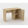 Bureau OLI BIURKO 1D | Compact 120×50×75 cm | 1 tiroir + 1 porte | Réf. 24FOLX03