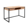 Bureau Denver 30 | Décor chêne artisan + anthracite | 120×60×75 cm