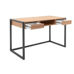 Bureau Denver 30 | Décor chêne artisan + anthracite | 120×60×75 cm
