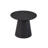 Table d’appoint Miklos ronde 60 cm brun foncé – MDF 25 mm, H 49,5 cm