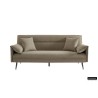 canapé-lit, Sivas, beige, gris, canapé convertible, mousse froide, bois d’eucalyptus, canapé gain de place, couchage d’appoint