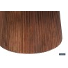 Table basse Miguel 80 cm Bois de manguier massif clair – Ø 80 × H 38 cm