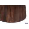 Table basse Miguel 80 cm foncé – Bois de manguier massif, Ø 80 × H 38 cm