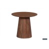 Table basse Miguel 50 cm – Bois de manguier massif clair, Ø 50 × H 46 cm