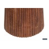 Table basse Miguel 50 cm – Bois de manguier massif clair, Ø 50 × H 46 cm
