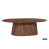 Table basse Miguel 120 cm ovale bois de manguier clair – robuste & design
