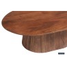 Table basse Miguel 120 cm ovale bois de manguier clair – robuste & design