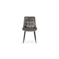 Chaise Juta Velours Taupe – 82×50×59 cm, confort & élégance