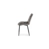 Chaise Juta Velours Taupe – 82×50×59 cm, confort & élégance