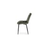Chaise Juta Velours Vert – élégance & confort, 82×50×59 cm