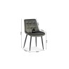 Chaise Juta Velours Vert – élégance & confort, 82×50×59 cm
