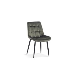 Chaise Juta Velours Vert – élégance & confort, 82×50×59 cm