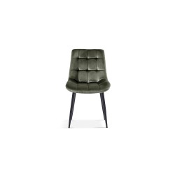 Chaise Juta Velours Vert – élégance & confort, 82×50×59 cm