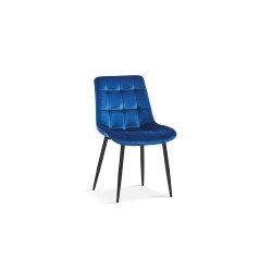 Chaise Juta Velours Bleu – 82×50×59 cm, confort & style