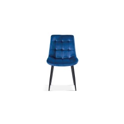 Chaise Juta Velours Bleu – 82×50×59 cm, confort & style