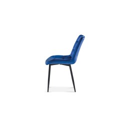 Chaise Juta Velours Bleu – 82×50×59 cm, confort & style