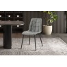 Chaise Furas Vintage PU Gris – 75×47×53,5 cm, élégante & confortable
