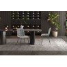 Chaise Furas Vintage PU Gris – 75×47×53,5 cm, élégante & confortable
