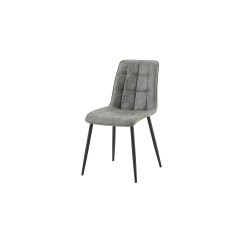 Chaise Furas Vintage PU Gris – 75×47×53,5 cm, élégante & confortable