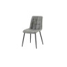 Chaise Furas Vintage PU Gris – 75×47×53,5 cm, élégante & confortable