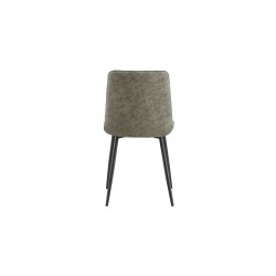 Chaise Furas Vintage PU Gris – 75×47×53,5 cm, élégante & confortable