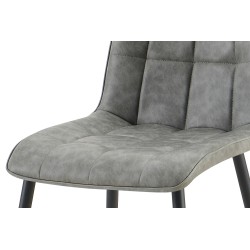Chaise Furas Vintage PU Gris – 75×47×53,5 cm, élégante & confortable