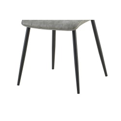 Chaise Furas Vintage PU Gris – 75×47×53,5 cm, élégante & confortable