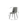 Chaise Furas Vintage PU Gris – 75×47×53,5 cm, élégante & confortable