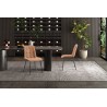 2 chaises Furas Vintage PU Cognac – Similicuir & métal, H 88 × L 46,5 × P 59,5 cm, lot
