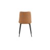 2 chaises Furas Vintage PU Cognac – Similicuir & métal, H 88 × L 46,5 × P 59,5 cm, lot
