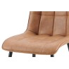 2 chaises Furas Vintage PU Cognac – Similicuir & métal, H 88 × L 46,5 × P 59,5 cm, lot