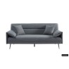canapé-lit, Sivas, beige, gris, canapé convertible, mousse froide, bois d’eucalyptus, canapé gain de place, couchage d’appoint