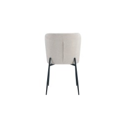 Chaise Lisa Tissu Fabb Raven Beige – 85×50×62 cm, chic & confortable