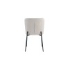 Chaise Lisa Tissu Fabb Raven Beige – 85×50×62 cm, chic & confortable