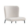 Chaise Lisa Tissu Fabb Raven Beige – 85×50×62 cm, chic & confortable